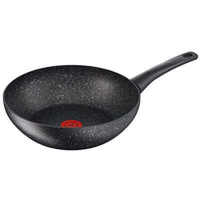 Tefal Authentic Sartén wok (28 cm), color negro moteado Tefal Authentic Sartén wok (28 cm), color negro moteado