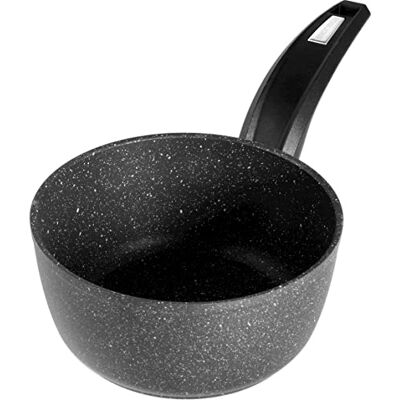Moneta Hercules cacerola, 1 Mango, Aluminio revestido, Negro, 16 cm Moneta Hercules cacerola, 1 Mango, Aluminio revestido, Negro, 16 cm