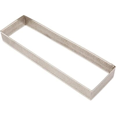LACOR 68597 Molde Aro Rectangular Perforado 8 x 28 x 3, 5 cm INOX LACOR 68597 Molde Aro Rectangular Perforado 8 x 28 x 3, 5 cm INOX