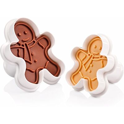 Tescoma Cortapastas con Sello Delicia, 2 PZS MUÑECO Tescoma Cortapastas con Sello Delicia, 2 PZS MUÑECO