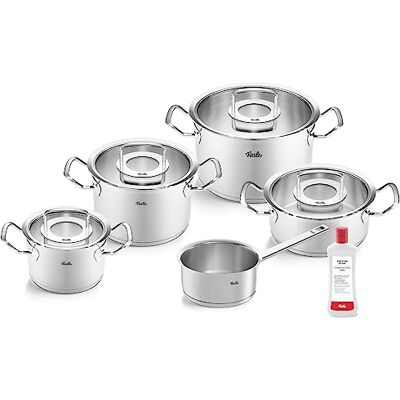 Fissler Original-Profi Collection/Edelstahl-Kochtopfset, 5-teilig, inkl. Glas-Deckel + Gratis Edelstahlpflege Induktion Fissler Original-Profi Collection/Edelstahl-Kochtopfset, 5-teilig, inkl. Glas-Deckel + Gratis Edelstahlpflege Induktion