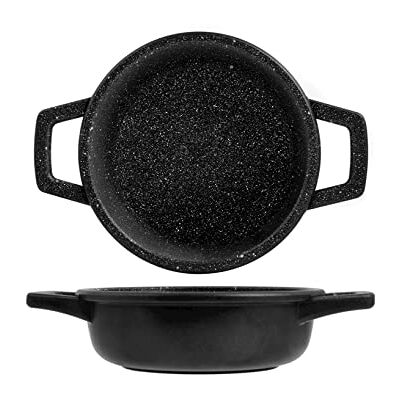 H&H Sartén antiadherente Stone 2 asas cm14 H&H Sartén antiadherente Stone 2 asas cm14