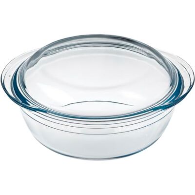 San Ignacio Cacerola redonda 1,6l+0,5l borosilicato, colección Mediterráneo San Ignacio Cacerola redonda 1,6l+0,5l borosilicato, colección Mediterráneo