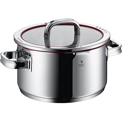 WMF Function 4-Olla Grande Alta de 24cm (5,7 litros de Capacidad) con Tapa, Cromargan 18/10, Acero Inoxidable Pulido WMF Function 4-Olla Grande Alta de 24cm (5,7 litros de Capacidad) con Tapa, Cromargan 18/10, Acero Inoxidable Pulido