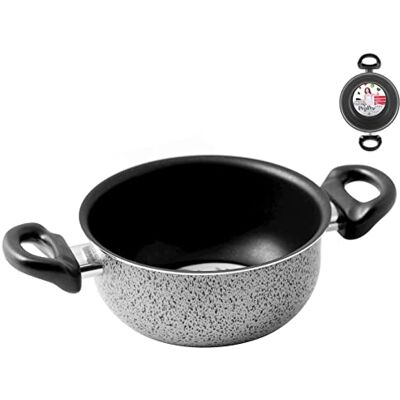 HOME Salt Peper Cazuela 2 Asas Antiadherente Pimentero 24 cm Olla de cocción, Aluminio, Multicolor HOME Salt Peper Cazuela 2 Asas Antiadherente Pimentero 24 cm Olla de cocción, Aluminio, Multicolor