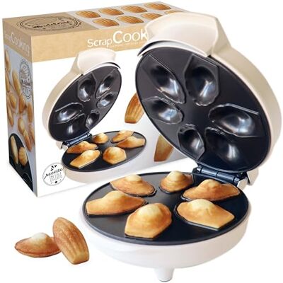 ScrapCooking Máquina de Madeleines Madeleines Factory Esponjosas en 4 Minutos Idea de Regalo para Repostería y Cocina (Merienda) Receta Incluida ScrapCooking Máquina de Madeleines Madeleines Factory Esponjosas en 4 Minutos Idea de Regalo para Repostería y Cocina (Merienda) Receta Incluida