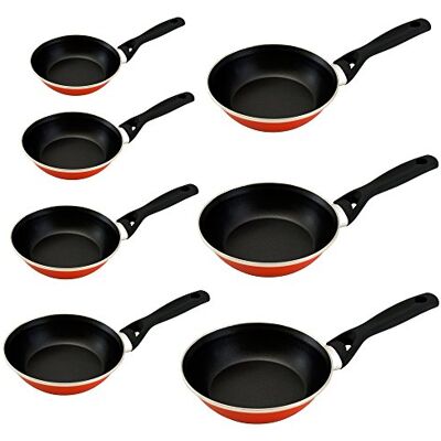 San Ignacio 7 18, 20, 22, 24, 26, 28 Y 30 CM Set de sartenes 18/20/22/24/26/28/30 cms, Acero al Carbono, Multicolor San Ignacio 7 18, 20, 22, 24, 26, 28 Y 30 CM Set de sartenes 18/20/22/24/26/28/30 cms, Acero al Carbono, Multicolor