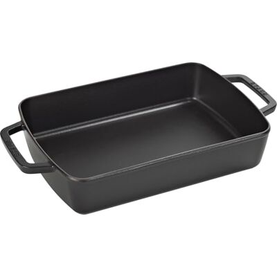 STAUB 1303023 Bandeja de Horno Rectangular (30 x 20 cm), Color Negro STAUB 1303023 Bandeja de Horno Rectangular (30 x 20 cm), Color Negro