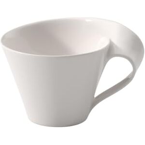 Villeroy & Boch NewWave Caffè, Taza de café con Leche, Porcelana, Blanco, 1 Unidad (Paquete de 1) Villeroy & Boch NewWave Caffè, Taza de café con Leche, Porcelana, Blanco, 1 Unidad (Paquete de 1)