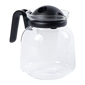 Fackelmann Jarra de café (cristal, 1,5 L), color negro y transparente Fackelmann Jarra de café (cristal, 1,5 L), color negro y transparente