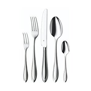WMF Verona Cuberteria 30 Piezas 6 Comensales de Acero Inoxidable Cromargan con Acabado Pulido, Apto para Lavavajillas WMF Verona Cuberteria 30 Piezas 6 Comensales de Acero Inoxidable Cromargan con Acabado Pulido, Apto para Lavavajillas