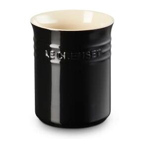 LE CREUSET Bote para espátulas de cerámica de gres, 1, 1 L, Negro Onyx, LE CREUSET Bote para espátulas de cerámica de gres, 1, 1 L, Negro Onyx,