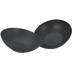 Set de ensaladera Vesuvio - Negro elegante Set de ensaladera Vesuvio - Negro elegante