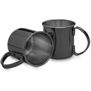 ECHTWERK Juego de 2 vasos de cobre irrompibles de acero inoxidable Ideal para ginebra, vodka, cerveza y bebidas frías Estuche de regalo Edición en negro 480 ml ECHTWERK Juego de 2 vasos de cobre irrompibles de acero inoxidable Ideal para ginebra, vodka, cerveza y bebidas frías Estuche de regalo Edición en negro 480 ml