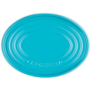 LE CREUSET Reposa cucharas oval de cerámica de gres, 15 cm, Caribe, LE CREUSET Reposa cucharas oval de cerámica de gres, 15 cm, Caribe,