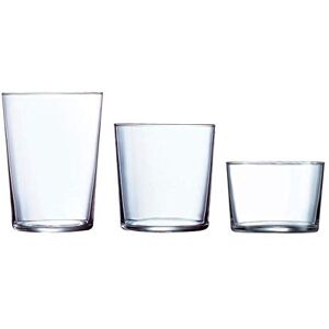 Luminarc Juego de Vasos de Cristal 18 Piezas – 6 Vasos Grandes (53 cl), 6 Medianos (36 cl) y 6 Pequeños (23 cl) – Resistentes, Aptos Lavavajillas – Set Vasos Agua, Refresco y Vino Luminarc Juego de Vasos de Cristal 18 Piezas – 6 Vasos Grandes (53 cl), 6 Medianos (36 cl) y 6 Pequeños (23 cl) – Resistentes, Aptos Lavavajillas – Set Vasos Agua, Refresco y Vino