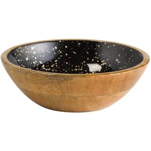 APS Cuenco de madera de mango, revestimiento de resina epoxi en el interior, diámetro de 24 cm, 1,1 litros, frutero, ensaladera, cuenco APS Cuenco de madera de mango, revestimiento de resina epoxi en el interior, diámetro de 24 cm, 1,1 litros, frutero, ensaladera, cuenco