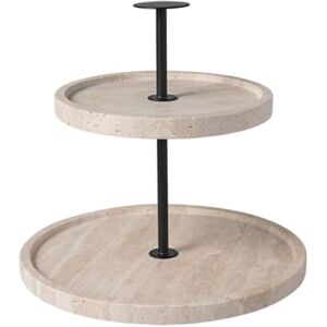 Villeroy & Boch Manufacture Travertine, bandeja de pisos beis de travertino, hecha a mano, diseño elegante de piedra natural en tonos arena, ideal para bufés, decoración de piedra para la mesa Villeroy & Boch Manufacture Travertine, bandeja de pisos beis de travertino, hecha a mano, diseño elegante de piedra natural en tonos arena, ideal para bufés, decoración de piedra para la mesa