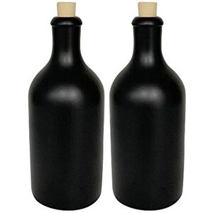 Mikken 2 botellas decorativas de cerámica para aceite y vinagre Mikken 2 botellas decorativas de cerámica para aceite y vinagre