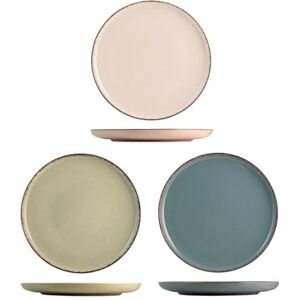 H-H 843396 - Juego de Platos en Colores Pastel - 4 Platos H-H 843396 - Juego de Platos en Colores Pastel - 4 Platos