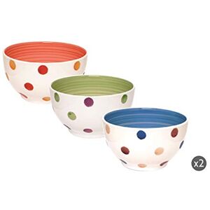 Set de 6 cuencos Molecuisine EXCELSA - Polka multicolor Set de 6 cuencos Molecuisine EXCELSA - Polka multicolor