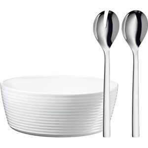 WMF Nuova Juego de Ensalada 3 piezas con 2 Cubiertos Ensalada y Ensaladera, Acero Inoxidable Pulido Cromargan, Aptos para Lavavajillas WMF Nuova Juego de Ensalada 3 piezas con 2 Cubiertos Ensalada y Ensaladera, Acero Inoxidable Pulido Cromargan, Aptos para Lavavajillas
