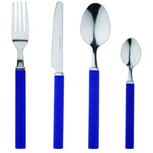 RB RENBERG Lucky Juego De Cubiertos 24 piezas de Acero Inoxidable 6 Cucharas 6 Tenedores 6 Cuchillos 6 Cucharas De Té Acabado Pulido Mango Gris RB RENBERG Lucky Juego De Cubiertos 24 piezas de Acero Inoxidable 6 Cucharas 6 Tenedores 6 Cuchillos 6 Cucharas De Té Acabado Pulido Mango Gris