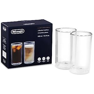 De'Longhi Cold Brew Juego de 2 vasos térmicos de doble pared, aptos para lavavajillas, capacidad de 300 ml, ideal para bebidas frías y calientes De'Longhi Cold Brew Juego de 2 vasos térmicos de doble pared, aptos para lavavajillas, capacidad de 300 ml, ideal para bebidas frías y calientes