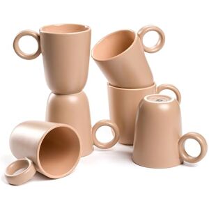 Set de tazas de cerámica LEONARDO Roma - Durazno - 6 piezas Set de tazas de cerámica LEONARDO Roma - Durazno - 6 piezas