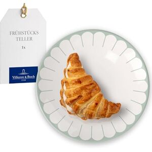 Villeroy & Boch Fleur vert plato verde de desayuno, apto para lavavajillas y microondas, plato pequeño para postres desayunos, meriendas o tartas, porcelana Premium Villeroy & Boch Fleur vert plato verde de desayuno, apto para lavavajillas y microondas, plato pequeño para postres desayunos, meriendas o tartas, porcelana Premium