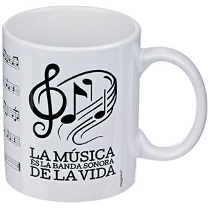 Mopec Taza cerámica "Partitura musical CAT", 330 ml Mopec Taza cerámica "Partitura musical CAT", 330 ml