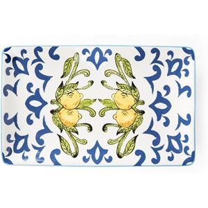 Excelsa Amalfi Juego de 6 Platos de Cerámica - Diseño de Limón Vibrante Excelsa Amalfi Juego de 6 Platos de Cerámica - Diseño de Limón Vibrante