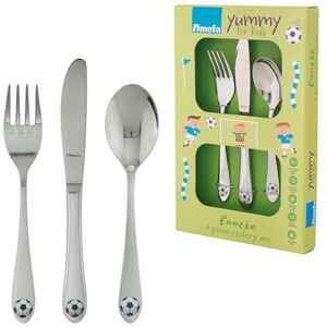 Amefa Kids Footie Juego de 3 Cubiertos Infantiles (Acero Inoxidable) Amefa Kids Footie Juego de 3 Cubiertos Infantiles (Acero Inoxidable)