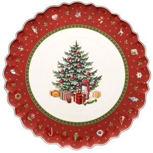 Villeroy & Boch 14-8585-2200 Bandeja para Tartas Redonda Toy's Delight, para Navidad, 33 cm, en Festivo Embalaje de Regalo, Porcelana, Rojo, Redondo Villeroy & Boch 14-8585-2200 Bandeja para Tartas Redonda Toy's Delight, para Navidad, 33 cm, en Festivo Embalaje de Regalo, Porcelana, Rojo, Redondo