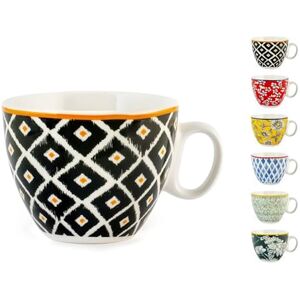 H-H Modelo 8045862 - Juego de 6 Tazas de Porcelana con Flores Coloridas H-H Modelo 8045862 - Juego de 6 Tazas de Porcelana con Flores Coloridas
