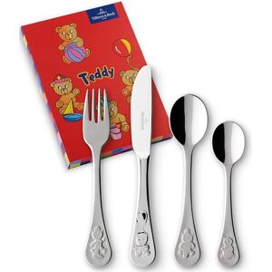 Villeroy & Boch teddy cubertería infantil, 4 piezas, acero inoxidable Villeroy & Boch teddy cubertería infantil, 4 piezas, acero inoxidable