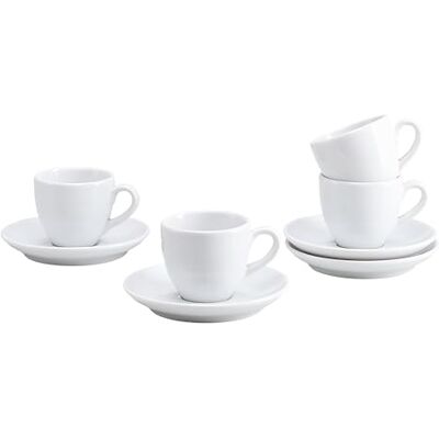 Creatable , Vajilla de 4 piezas para 4 personas, de porcelana, apta para lavavajillas y microondas, fabricado en Europa Creatable , Vajilla de 4 piezas para 4 personas, de porcelana, apta para lavavajillas y microondas, fabricado en Europa