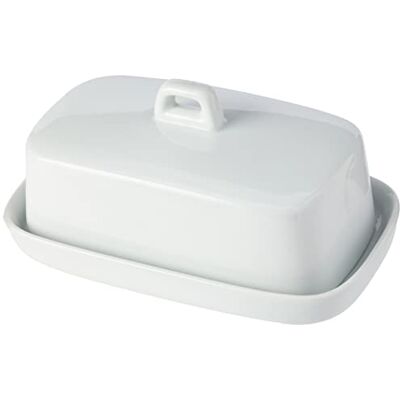 NERTHUS FIH 335 Bandeja de Mantequilla - Porcelana, Blanco, 16x10x5.4 cm - Butter Dish NERTHUS FIH 335 Bandeja de Mantequilla - Porcelana, Blanco, 16x10x5.4 cm - Butter Dish