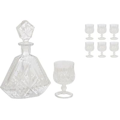 AlexandreHouse ESTUCHE 6 COPAS 300ML+BOTELLA 750 ML VIDRIO AlexandreHouse ESTUCHE 6 COPAS 300ML+BOTELLA 750 ML VIDRIO