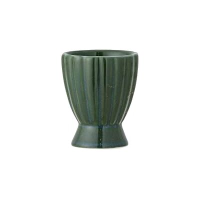 BLOOMINGVILLE Latina Huevera de gres para Mesa de Desayuno, huevera de cerámica, Resistente y Elegante para Cualquier Cocina, Color Verde Oscuro BLOOMINGVILLE Latina Huevera de gres para Mesa de Desayuno, huevera de cerámica, Resistente y Elegante para Cualquier Cocina, Color Verde Oscuro