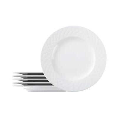 Platos de Cena de Porcelana Tramontina Ingrid - Pack de 6 Platos de Cena de Porcelana Tramontina Ingrid - Pack de 6