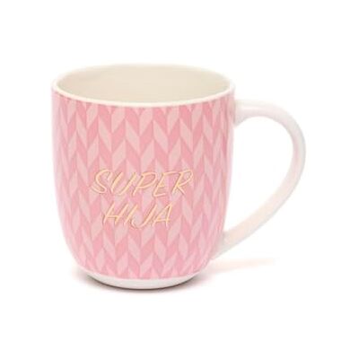 Draeger Super Hija Taza - Cerámica, 320ml, Inscripción Dorada Draeger Super Hija Taza - Cerámica, 320ml, Inscripción Dorada
