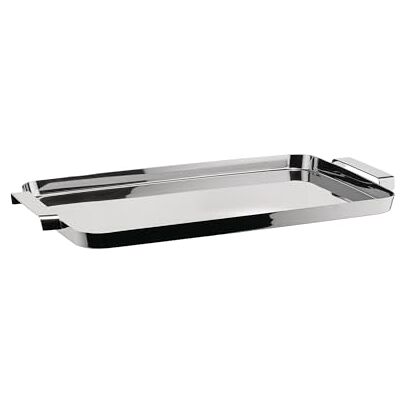 Alessi Tau Bandeja Rectangular de Diseño, con Asas de Acero Inoxidable 18/10 Alessi Tau Bandeja Rectangular de Diseño, con Asas de Acero Inoxidable 18/10