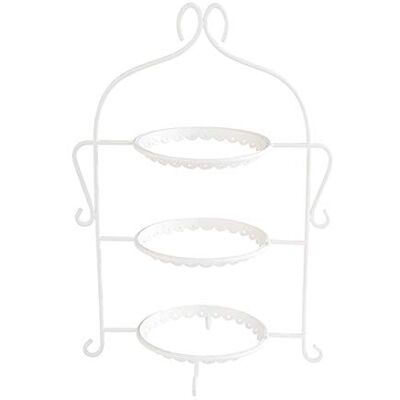 APS Romantic Soporte para 3 platos de hasta 17,5 cm de diámetro, 22,5 x 16,0 x 32,0 cm, color blanco APS Romantic Soporte para 3 platos de hasta 17,5 cm de diámetro, 22,5 x 16,0 x 32,0 cm, color blanco