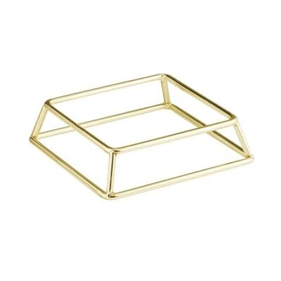 APS Soporte para bufé MULTI Metal, 18 x 18 cm, alt.: 5 cm, dorado, apilable APS Soporte para bufé MULTI Metal, 18 x 18 cm, alt.: 5 cm, dorado, apilable