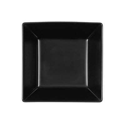 H&H Boston Juego de 6 Platos Cuadrados Hondos, Gres Negro 17x17 H&H Boston Juego de 6 Platos Cuadrados Hondos, Gres Negro 17x17