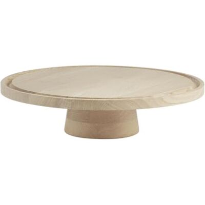 APS Bandeja para servir y tartas VALO Madera de roble aceitada, Ø 32 cm, alt.: 8,5 cm, soporte APS Bandeja para servir y tartas VALO Madera de roble aceitada, Ø 32 cm, alt.: 8,5 cm, soporte