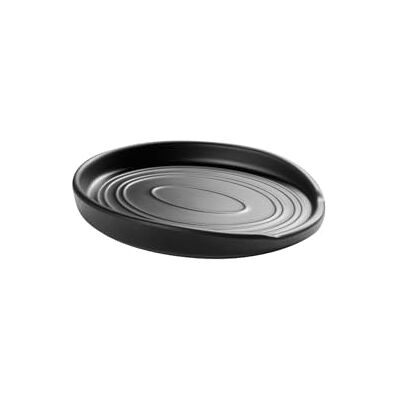 APS Bandeja para cubiertos – OVANA – 16 x 12 cm, alto: 2 cm, melamina negra, apilable, apta para lavavajillas, robusta y elegante APS Bandeja para cubiertos – OVANA – 16 x 12 cm, alto: 2 cm, melamina negra, apilable, apta para lavavajillas, robusta y elegante