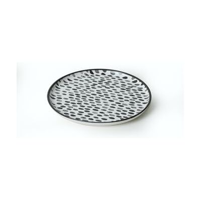 Hermia Concept Elegante juego de cena de cerámica de 24 piezas, blanco y negro, 100% antibacteriano, respetuoso con el medio ambiente, fácil de limpiar, incluye platos y cuencos, apto para lavavajillas Hermia Concept Elegante juego de cena de cerámica de 24 piezas, blanco y negro, 100% antibacteriano, respetuoso con el medio ambiente, fácil de limpiar, incluye platos y cuencos, apto para lavavajillas