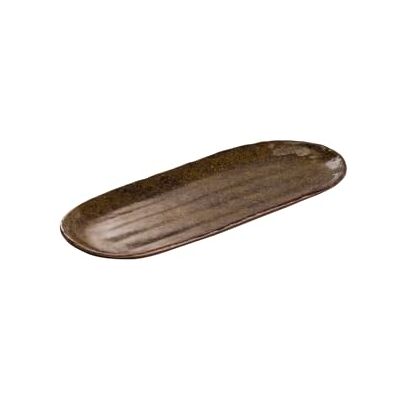 APS Bandeja/tabla para sushi UMI Melamina marrón, 28,5 x 11,5 cm, apilable APS Bandeja/tabla para sushi UMI Melamina marrón, 28,5 x 11,5 cm, apilable